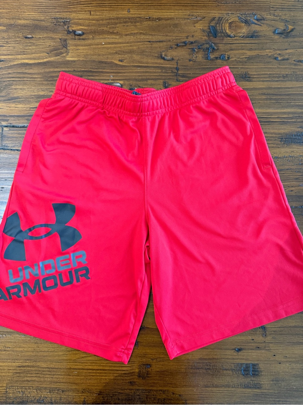 Under Armour youth Red Athletic Shorts